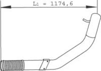 Dinex 29264 Exhaust pipe