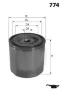 MecaFilter ELH4092 Фільтр масляний