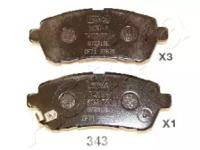 Ashika 50-03-343 Brake pads