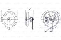 Bosch 0 986 320 351 Сигнал звуковий Bosch 0 986 320 351 Сигнал звуковий