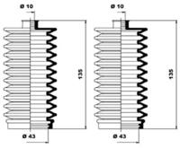 Moog K150093 Пыльник рулевой рейки Moog K150093 Пыльник рулевой рейки