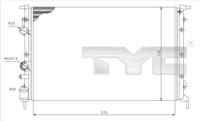 TYC 728-0027 Радіатор охолодження двигуна