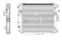 TYC 735-0012 Радіатор охолодження двигуна