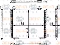 Hella 8FC 351 317-741 Випаровувач кондиціонера Hella 8FC 351 317-741 Випаровувач кондиціонера