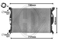Diederichs DCM1466 Радіатор охолодження двигуна Diederichs DCM1466 Радіатор охолодження двигуна