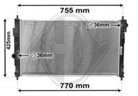 Diederichs DCM1638 Радіатор охолодження двигуна