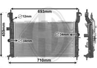 Diederichs DCM2655 Радіатор охолодження двигуна Diederichs DCM2655 Радіатор охолодження двигуна