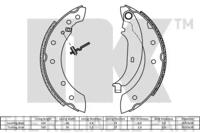 NK 2799572 Колодки тормозные