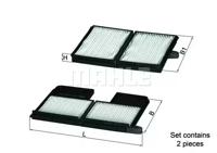 Mahle Original LA 186/S Фільтр салону