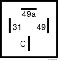 Elparts 75605078 Relay flasher turn signal Elparts 75605078 Relay flasher turn signal
