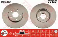 TRW DF4465 Brake disc TRW DF4465 Brake disc