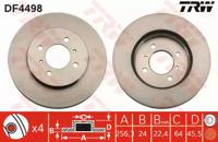 TRW DF4498 Brake disc