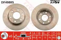 TRW DF4988S Brake disc