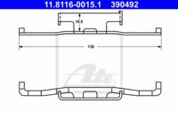 Ate 11.8116-0015.1 Монтажний комплект гальмівних колодок
