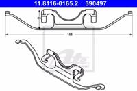 Ate 11.8116-0165.2 Монтажний комплект гальмівних колодок