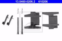 Ate 13.0460-0206.2 Монтажний комплект гальмівних колодок