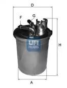 UFI 24.004.00 Фільтр паливний