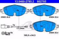 Ate 13.0460-2785.2 Brake pads Ate 13.0460-2785.2 Brake pads