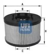 UFI 25.015.00 Oil filter