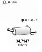 Asso 34.7147 Schalldaempfer Asso 34.7147 Schalldaempfer