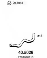Asso 40.5026 Выпускная труба отработанных газов Asso 40.5026 Выпускная труба отработанных газов