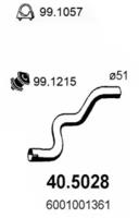 Asso 40.5028 Выпускная труба отработанных газов Asso 40.5028 Выпускная труба отработанных газов