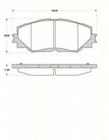 Triscan 811013070 Brake pads
