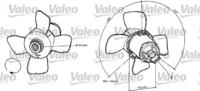 Valeo 696038 Fan and motor assy
