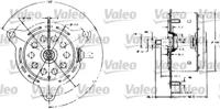 Valeo 698007 Motor assy cooling fan Valeo 698007 Motor assy cooling fan