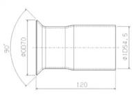 Fonos 07620 Выпускная труба отработанных газов