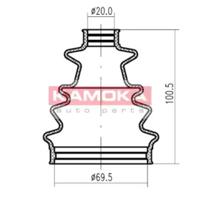 Kamoka 1146348 Dust boot kit axle joint