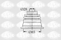 Sasic 4003451 Dust boot kit axle joint