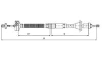 Textar 58012500 Трос сцепления Textar 58012500 Трос сцепления