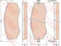 TRW GDB1016 Колодки гальмівні