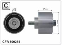 Caffaro 500274 Ролик натажной ремня поликлинового