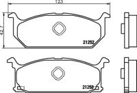Textar 2125202 Brake pads