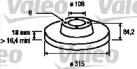 Valeo 186691 Brake disc