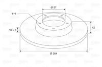 Valeo 186855 Диск гальмівний Valeo 186855 Диск гальмівний