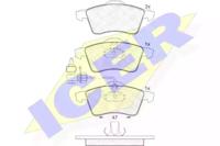 Icer 141320 Колодки тормозные