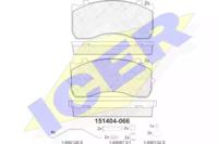 Icer 151404 Колодки тормозные Icer 151404 Колодки тормозные