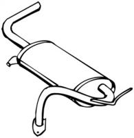 Fonos 612138 Глушник вихлопних газів кінцевий