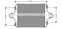 Ava MN4025 Радіатор інтеркулера