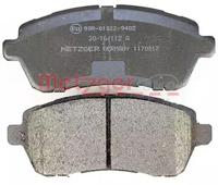 Metzger 1170017 Brake pads