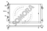 Somora 280640 Радіатор охолодження двигуна Somora 280640 Радіатор охолодження двигуна