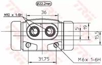 TRW BWH241 Cylinder drum brake TRW BWH241 Cylinder drum brake