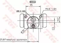 TRW BWH402 Cylinder drum brake