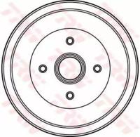 TRW DB4019 Барабан гальмівний