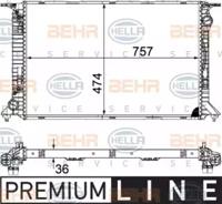 Hella 8MK 376 754-741 Радіатор