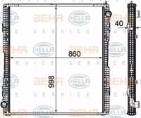 Hella 8MK 376 756-161 Радіатор