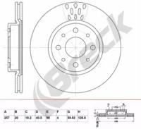 Breck BR 324 VA100 Диск гальмівний